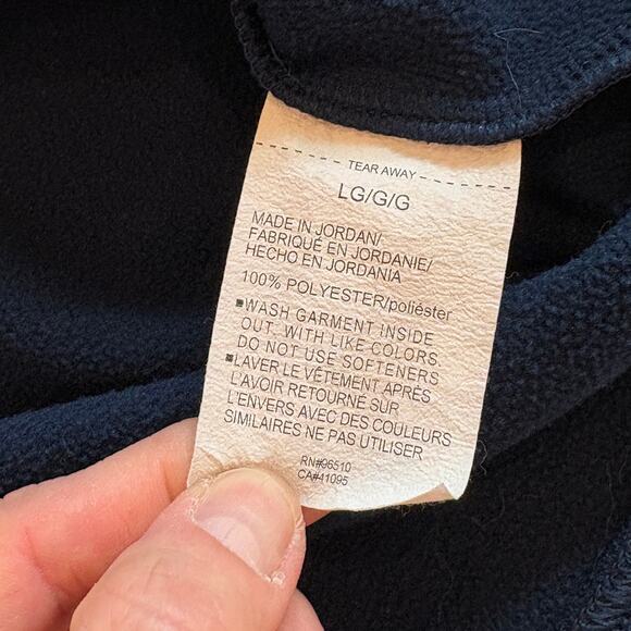 Under Armour Sweatshirt Mens Large Blue Loose 1/4 Zip Fleece Lined Performance - Picture 7 of 10